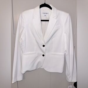 Calvin Klein white blazer
